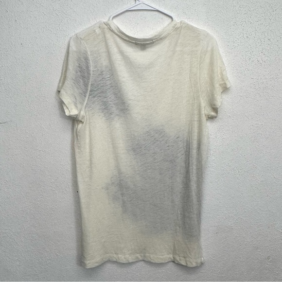 J. Crew Ivory Floral Print Tee Size Large - Picture 6 of 6